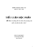 Đề tài: Tư tưởng Hồ Chí Minh về xây dựng nhà nước của dân do dân vì dân - Huỳnh Thị Viễn