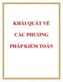 Khái quát về các phương pháp kiểm toán