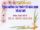 Bài giảng Đại số 8 chương 3 bài 4: Phương trình tích