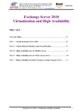 Exchange Server 2010 Virtualization and High Availability