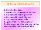 Nội dung tập huấn giáo vụ khoa