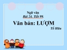 Bài giảng về tác phẩm Lượm -  Ngữ văn lớp 6 - Tác giả Tố Hữu