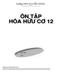 Ôn tập hóa hữu cơ 12 - Trường THPT Nguyễn Thông