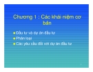 Khái niệm cơ bản dự án đầu tư