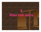 Phân tích rủi ro-Bài 8