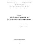 Tiểu luận:Quan hệ Việt Nam- Hoa Kỳ 1986-1995 giai đoạn bước ngoặt tiến tới bình thường hóa