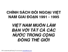 Chính sách đối ngoại Việt Nam Giai đoạn 1991-1995