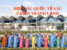 Hợp tác quốc tế sau chiến tranh lạnh