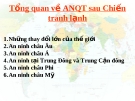 Tổng quan an ninh quốc tế sau chiến tranh lạnh