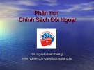 Phân tích chính sách đối ngoại