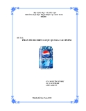 Tiểu luận:Phân tích chiến lược quảng cáo Pepsi