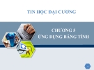 Chương 5:Ứng dụng bảng tính (phần 2)