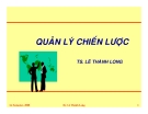 Quản lý chiến lược-TS Lê Thành Long