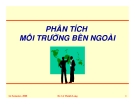 Phân tích môi trường bên ngoài-TS Lê Thành Long