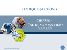 Chương 4:Ứng dụng soạn thảo văn bản