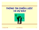 Thông tin chiến lược và dự báo