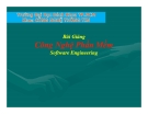 Bài giảng: Công Nghệ Phần Mềm- Software Engineering