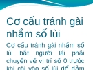 Cơ cấu tránh gài nhầm số lùi