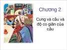 Chương 2: Cung và cầu và độ co giãn của cầu