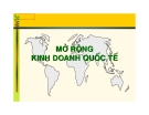 Kinh doanh quốc tế:Mở rộng kinh doanh quốc tế