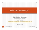 Quản trị chiến lược - TS Nguyễn Văn Minh