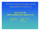 Bài tập lớn Marketing dịch vụ: Nghệ thuật chinh phục khách hàng