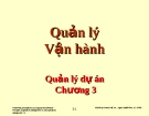 Quản lý vận hành - Chương 3