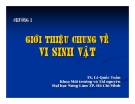 Bài giảng Vi sinh vật môi trường (TS. Lê Quốc Tuấn) -  Chương 1.1