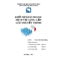 Khởi sự kinh doanh- Dịch vụ cung cấp gói thuyết trình