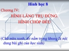 Bài giảng Hình học 8 chương 4 bài 4: Hình lăng trụ đứng