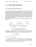 Kỹ thuật điện tử - Mạch khuếch đại đa tầng - Nguyễn Ngọc Mai Khanh