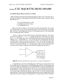 Kỹ thuật điện tử - Các mạch ứng dụng OPAMP - Nguyễn Ngọc Mai Khanh