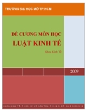 Đề cương môn học luật kinh tế - ĐH Mở TP.HCM