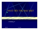 Chương 4: Thuế - Thuế tiêu thụ đặc biệt