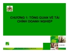 Bài giảng tài chính doanh nghiệp (TS. Đào Thanh Bình) - Chương 1