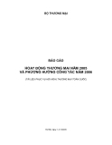 Báo cáo hoạt động thương mại năm 2005 và phương hướng công tác năm 2006