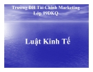 Luật kinh tế - Pháp luật về hơp đồng