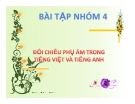 Tiểu luận:Đối chiếu phụ âm trong tiếng Việt và tiếng Anh