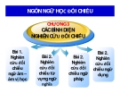 Bài giảng Ngôn ngữ học đối chiếu: Chương 3 - ThS. Nguyễn Thị Hồng Sanh