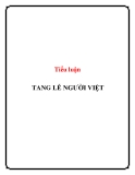 Tiểu luận: Tang lễ người Việt