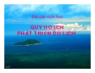 Tiểu luận:Quy hoạch phát triển du lịch trên Hòn Sơn Chà (Thừa Thiên Huế)