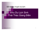 Tiểu luận: Khu Du Lịch Sinh Thái Thác Giang Điền