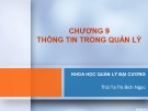 Khoa học quản lý đại cương (ThS Tạ Thị Bích Ngọc) - Chương 9