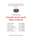 Tiểu luận: Xung đột văn hóa truyền thống và hiện đại