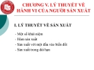 Chương 6: Lý thuyết về hành vi của ngưởi sản xuất