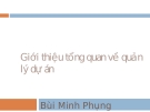 Tổng quan quản lý dự án phần mềm - Bùi Minh Phung