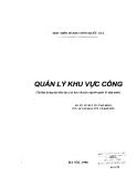 Quản lý nhà nước -  Quản lý khu vực công