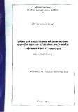 Đề tài: Đánh giá thực trạng và định hướng chuyển dịch cơ cấu hàng xuất khẩu Việt Nam thời kỳ 2005 - 2015