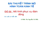 Thuyết trình: Mô hình phục vụ đán đông - Lê Viết Sơn