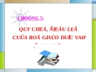 Quản lý học hành chính nhà nước - Chương 5 Quy chế, điều lệ của bộ giáo dục và đào tạo